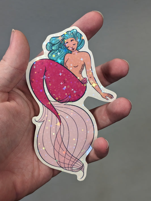 Pink Mermaid sticker