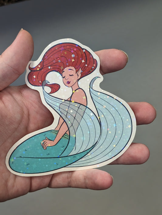 Teal Mermaid sticker