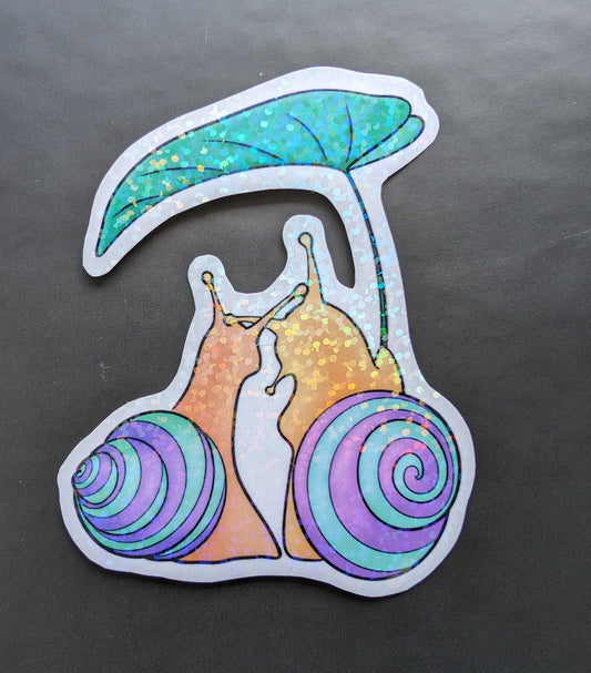 Snail Snuggle Sticker